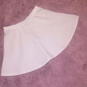 White skater skirt from F21!